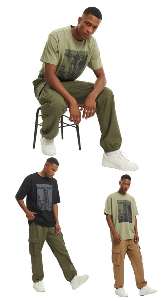 . Pastel Hoodie With Black Bottoms