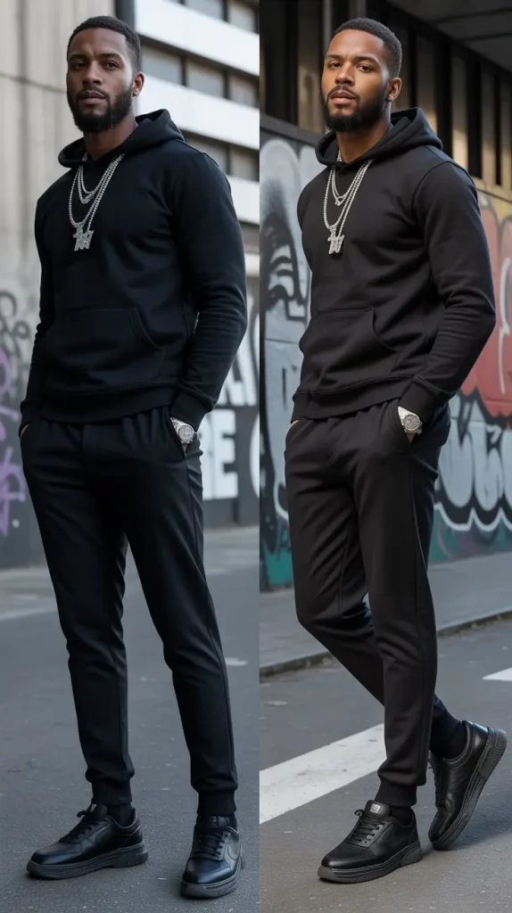  Monochrome All-Black Outfit