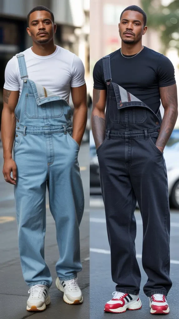  Overalls and a Long Sleeve Tee: Nostalgic Street Drip