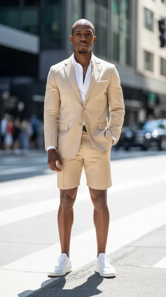 Short Suit and Sneakers: The Summer Power Move
