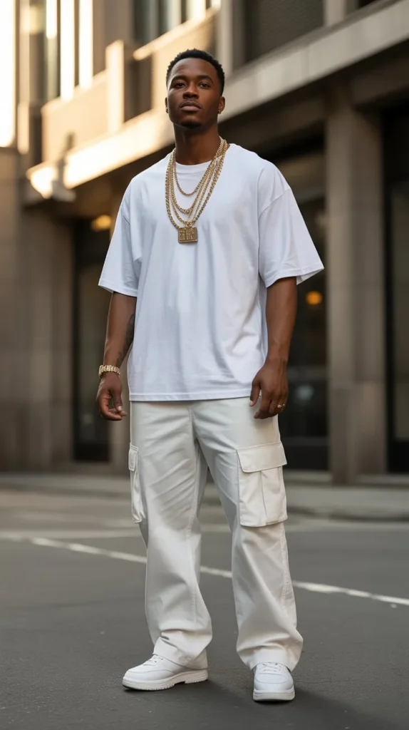 Classic All-White Streetwear Look