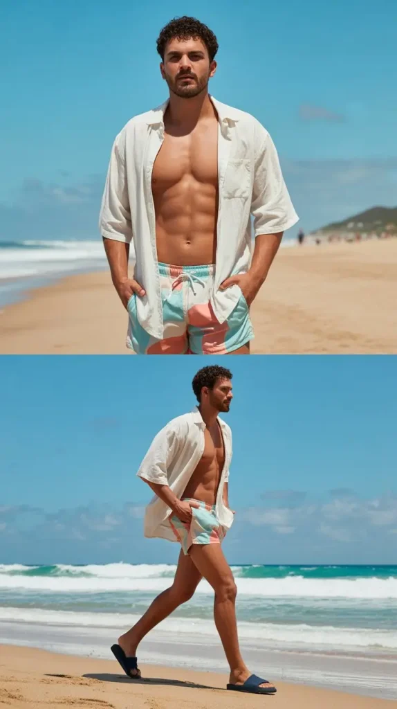 Oversized Button Up Shirt As a Beach Cover-Up