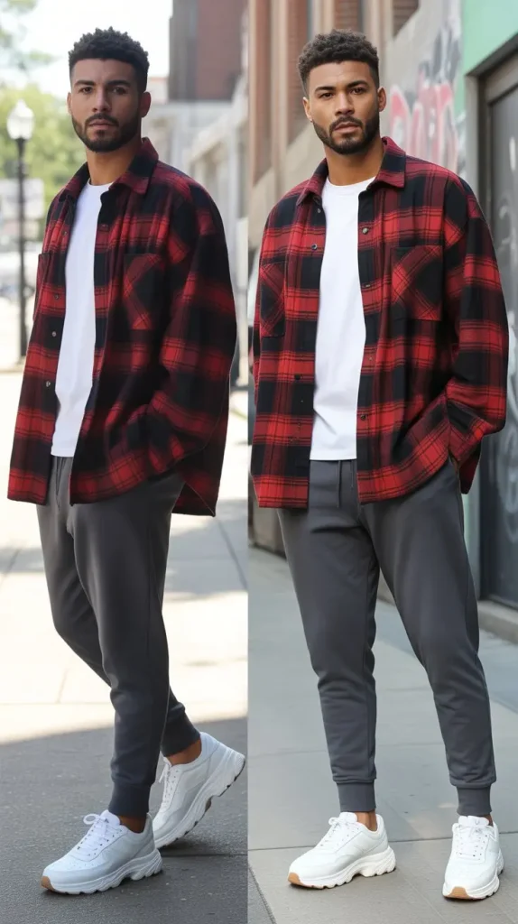 Oversized Button Up Shirt as a Layering Piece