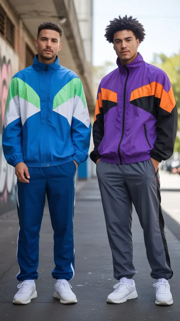 Windbreaker Jackets in Retro Colorblocks
