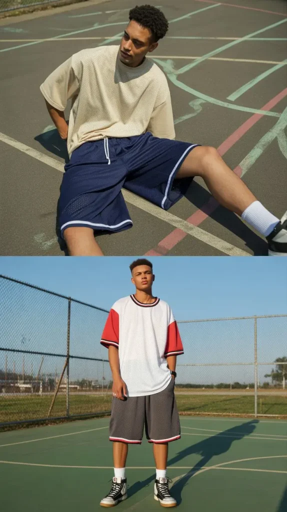 Baggy Shorts and Oversized Jersey Combos