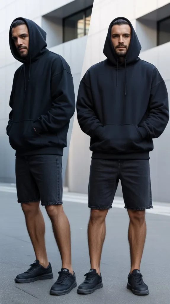 Full Monochrome Outfit + Jorts