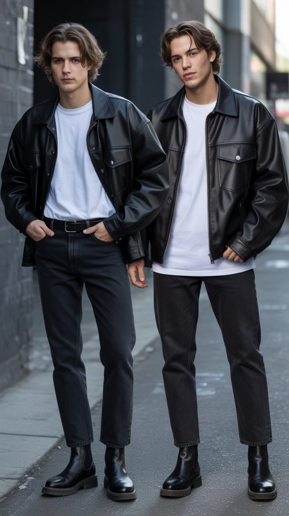 Oversized Leather or Faux Leather Jackets