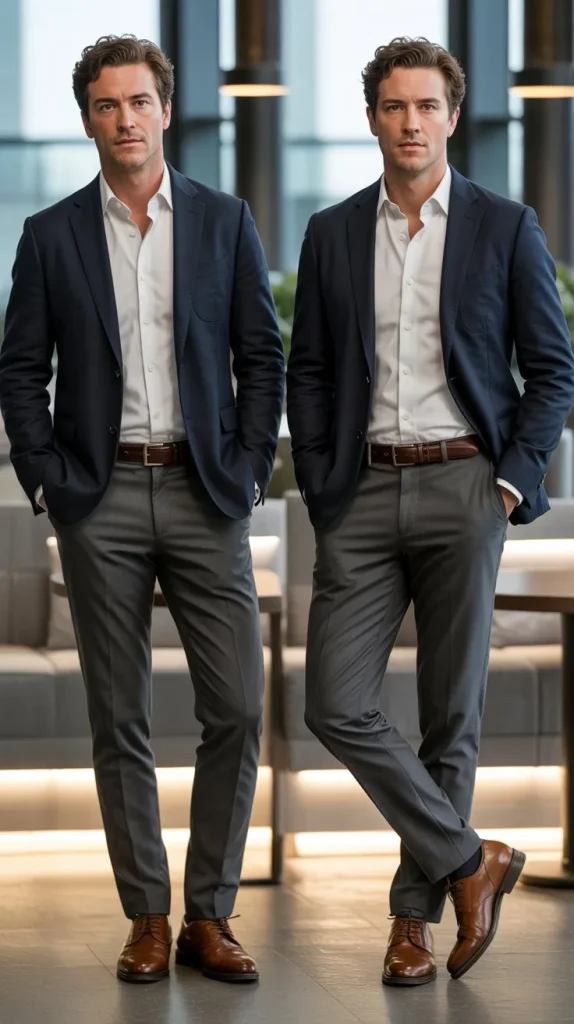 Smart Casual Button Up Shirt Under a Blazer