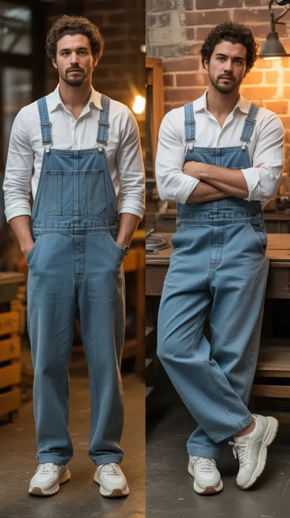 Long Sleeve Shirt With Overalls